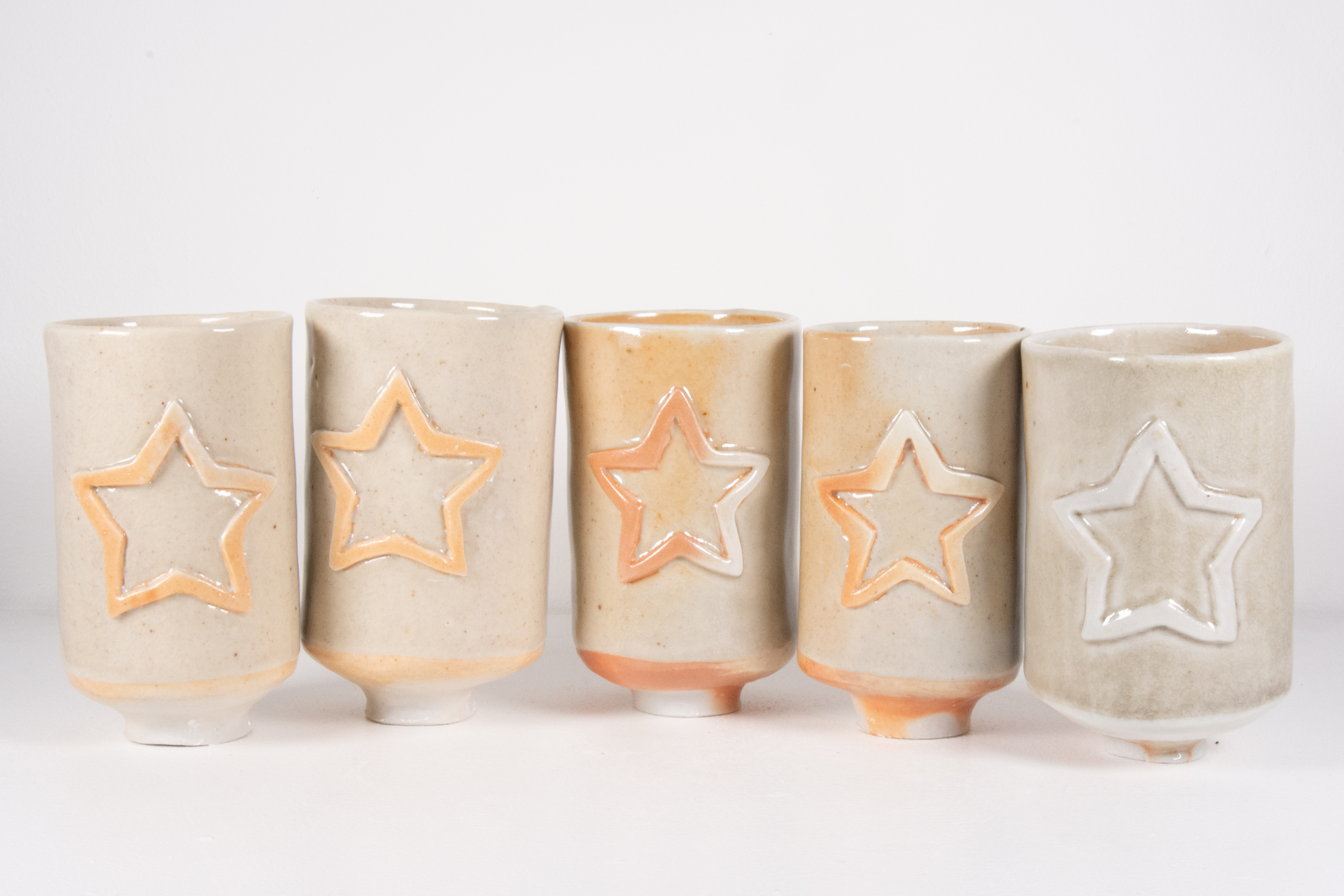 Wood-fired Porcelain Cups